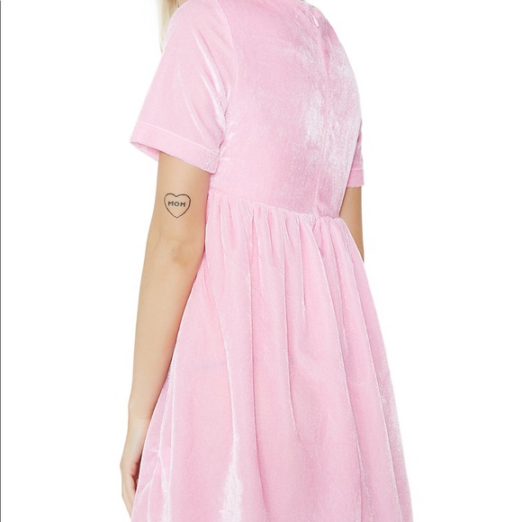 O Might Daddy Velvet Babydoll Dress size Small - Picture 5 of 5
